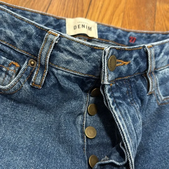 Sezane Blue Straight Leg Jeans - Picture 4 of 8